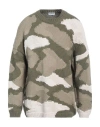 Dondup Man Sweater Military Green Size 44 Cotton, Polyamide