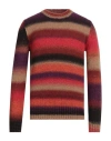 Dondup Man Sweater Orange Size 40 Wool, Acrylic, Polyamide, Alpaca Wool