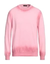 Dondup Man Sweater Pink Size 42 Cotton In Pink