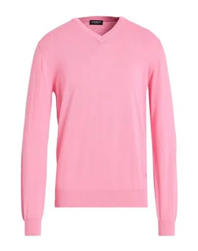 Dondup Man Sweater Pink Size 44 Cotton