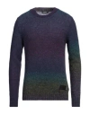 Dondup Man Sweater Purple Size 38 Alpaca Wool, Wool, Polyamide