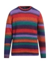 Dondup Man Sweater Purple Size 42 Wool, Acrylic, Polyamide, Alpaca Wool