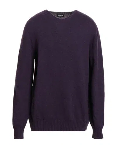 Dondup Man Sweater Purple Size 44 Cashmere