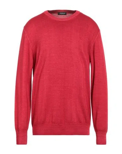 Dondup Man Sweater Red Size 42 Wool In Red
