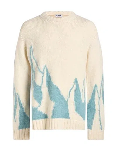 Dondup Man Sweater Sky Blue Size 46 Alpaca Wool, Polyamide, Wool In Neutral
