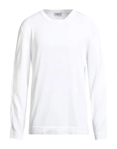 Dondup Man Sweater White Size 44 Cotton