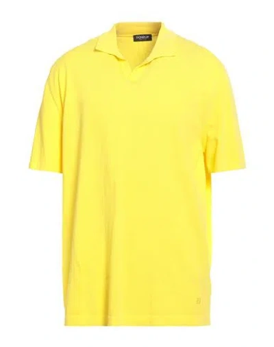 Dondup Man Sweater Yellow Size 46 Cotton