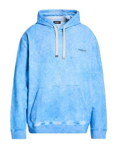 Dondup Man Sweatshirt Azure Size Xxl Cotton, Elastane In Blue