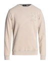 Dondup Man Sweatshirt Beige Size L Cotton In Brown