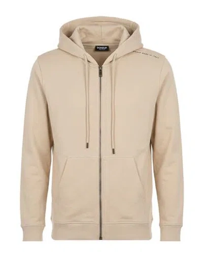 Dondup Man Sweatshirt Beige Size Xl Cotton In Nude