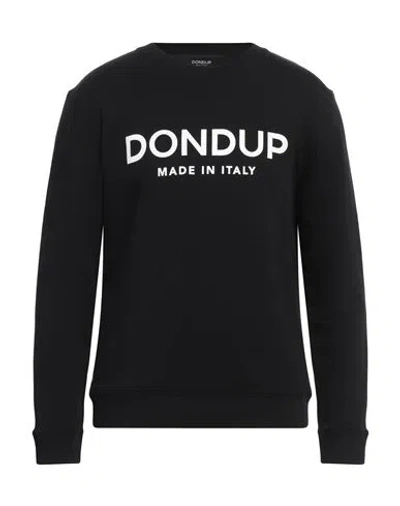 Dondup Man Sweatshirt Black Size L Cotton, Elastane