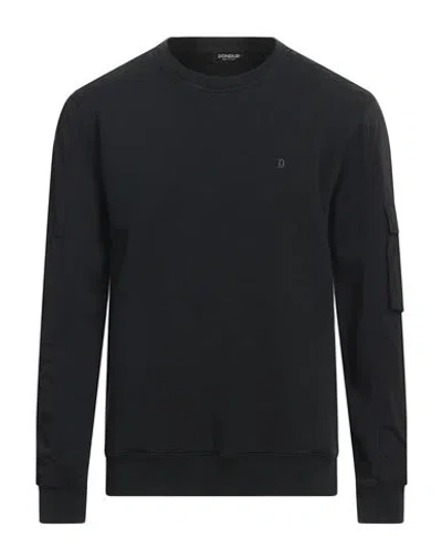 Dondup Man Sweatshirt Black Size L Cotton, Polyamide, Elastane