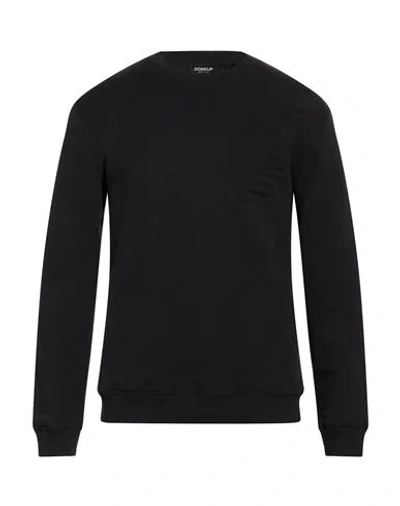 Dondup Man Sweatshirt Black Size M Cotton, Elastane