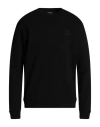 Dondup Man Sweatshirt Black Size M Cotton, Elastane
