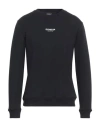 Dondup Man Sweatshirt Black Size Xxl Cotton, Elastane In Black
