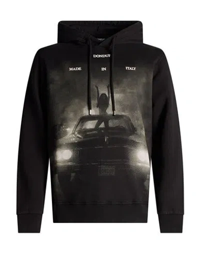 Dondup Man Sweatshirt Black Size Xl Cotton