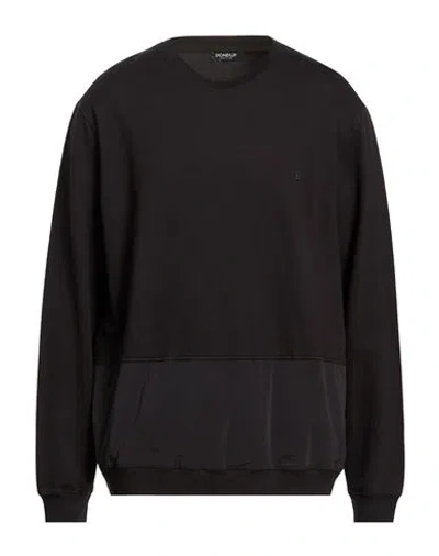 Dondup Man Sweatshirt Black Size Xl Cotton, Polyamide, Elastane