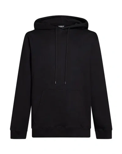 Dondup Man Sweatshirt Black Size Xxl Cotton, Elastane