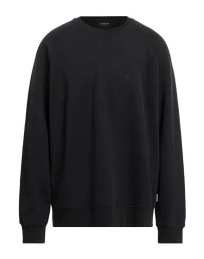 Dondup Man Sweatshirt Black Size Xxl Cotton, Elastane