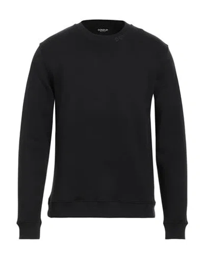 Dondup Man Sweatshirt Black Size Xxl Cotton, Elastane