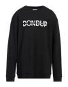 Dondup Man Sweatshirt Black Size Xxl Cotton, Elastane