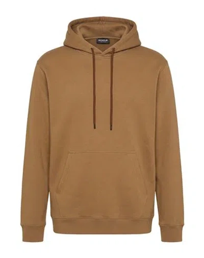 Dondup Man Sweatshirt Brown Size Xl Cotton