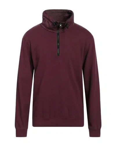 Dondup Man Sweatshirt Burgundy Size L Cotton