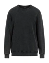 Dondup Man Sweatshirt Charcoal Size Xxl Cotton In Black