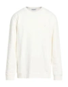 Dondup Man Sweatshirt Cream Size Xxl Cotton In White