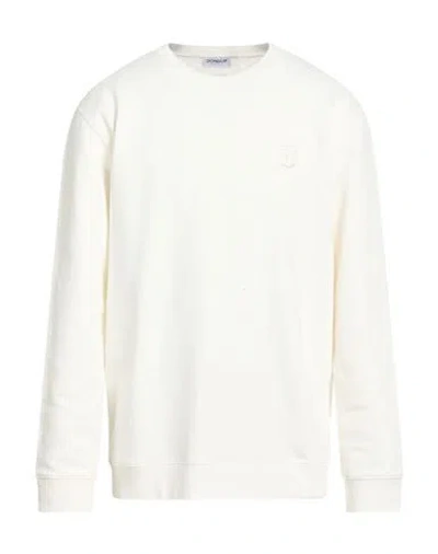 Dondup Man Sweatshirt Cream Size Xxl Cotton In White