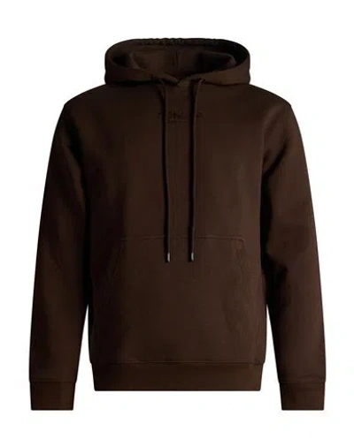 Dondup Man Sweatshirt Dark Brown Size Xl Cotton