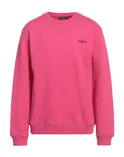 Dondup Man Sweatshirt Fuchsia Size L Cotton, Elastane