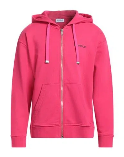 Dondup Man Sweatshirt Fuchsia Size Xl Cotton In Pink