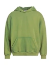 Dondup Man Sweatshirt Green Size M Cotton, Elastane