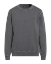 Dondup Man Sweatshirt Grey Size L Cotton In Gray