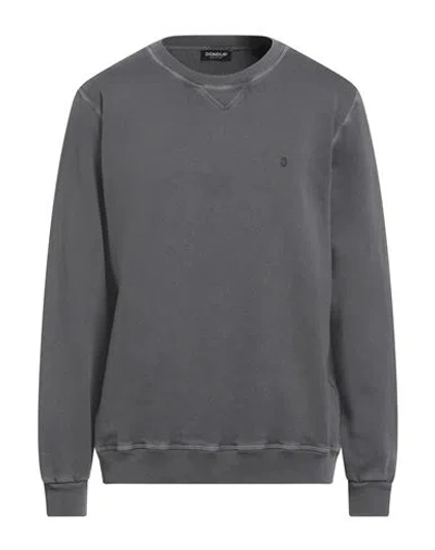 Dondup Man Sweatshirt Grey Size L Cotton In Gray