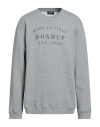 Dondup Man Sweatshirt Grey Size Xxl Cotton, Elastane In Gray