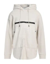 Dondup Man Sweatshirt Ivory Size Xxl Cotton In White