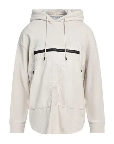 Dondup Man Sweatshirt Ivory Size Xxl Cotton In White