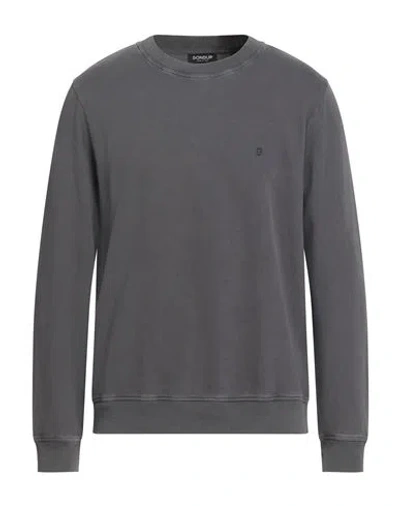 Dondup Man Sweatshirt Lead Size L Cotton In Gray