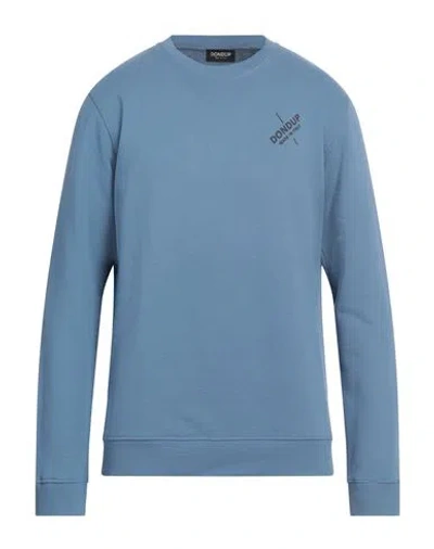 Dondup Man Sweatshirt Light Blue Size L Cotton