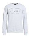 Dondup Man Sweatshirt Light Grey Size L Cotton, Elastane In Gray