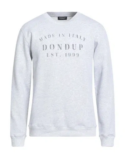 Dondup Man Sweatshirt Light Grey Size L Cotton, Elastane In Gray