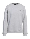 Dondup Man Sweatshirt Light Grey Size L Cotton, Elastane In Grey