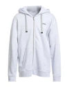 Dondup Man Sweatshirt Light Grey Size Xxl Cotton, Elastane In Gray