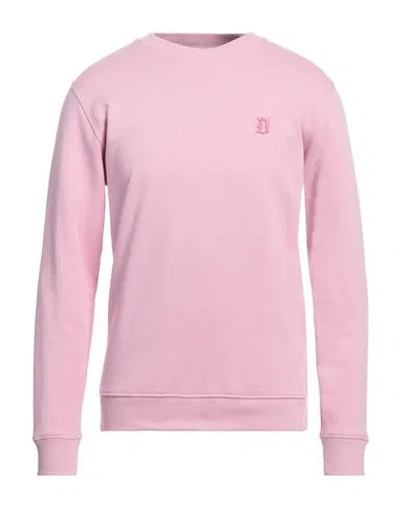 Dondup Man Sweatshirt Mauve Size L Cotton, Elastane In Purple