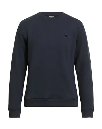 Dondup Man Sweatshirt Midnight Blue Size L Cotton
