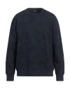 Dondup Man Sweatshirt Midnight Blue Size L Cotton, Elastane