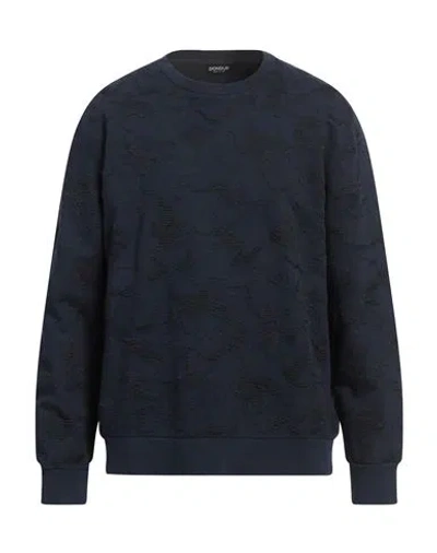 Dondup Man Sweatshirt Midnight Blue Size L Cotton, Elastane