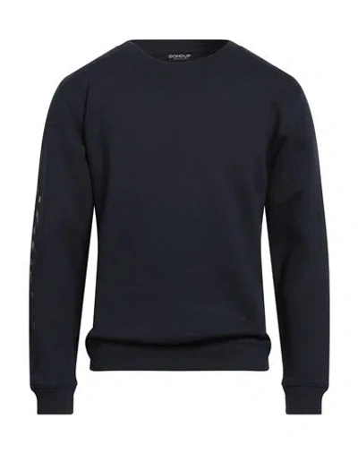 Dondup Man Sweatshirt Midnight Blue Size L Cotton, Elastane
